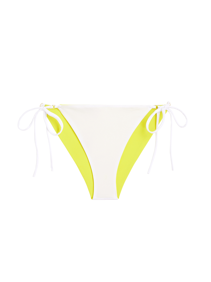 KIRA REVERSIBLE STRING BIKINI BOTTOM - WHITE/YELLOW image 7 - Alice And Olivia