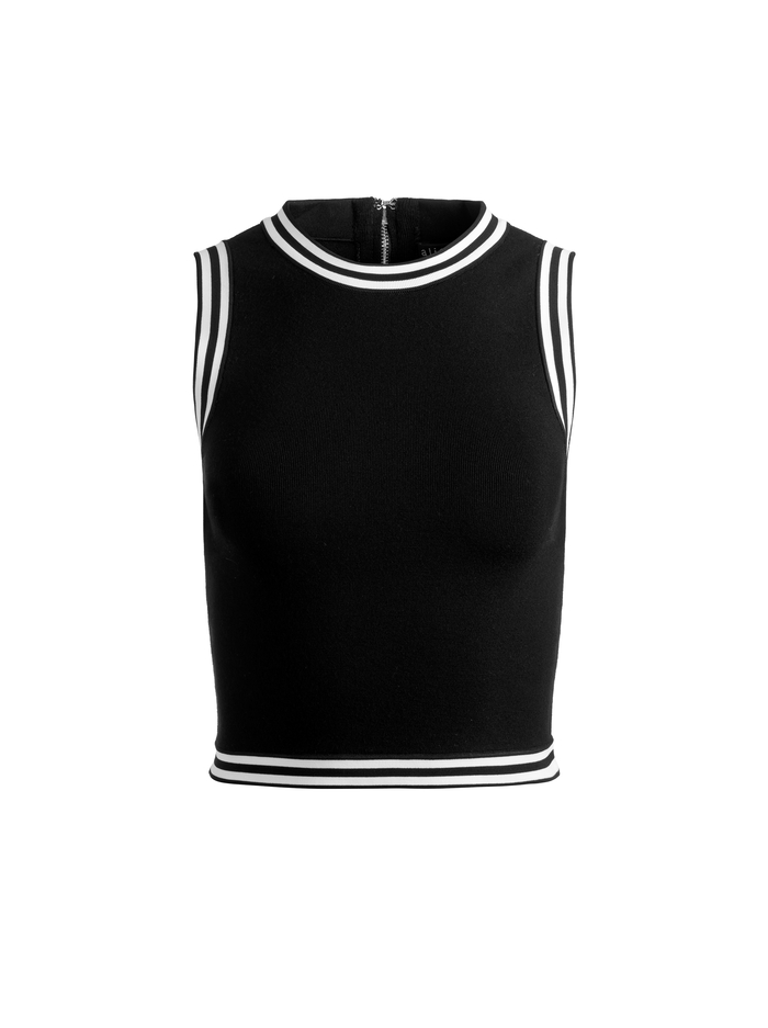 AMITY TANK - BLACK MULTI image 5 - Alice And Olivia