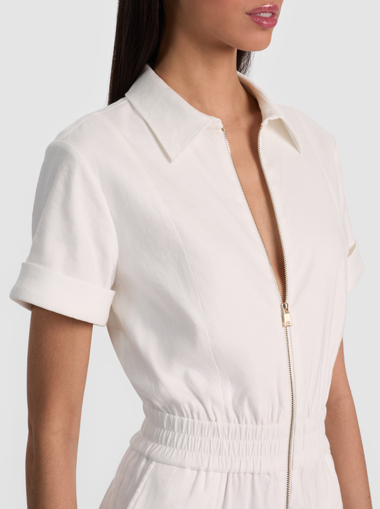 OFF WHITE-LEVI LINEN ROMPER