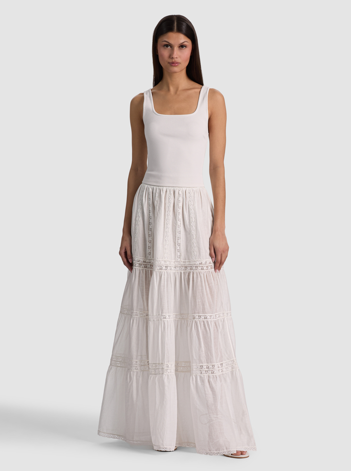 DARYN RIBBED TANK - OFF WHITE image 1 - ALICE + OLIVIA