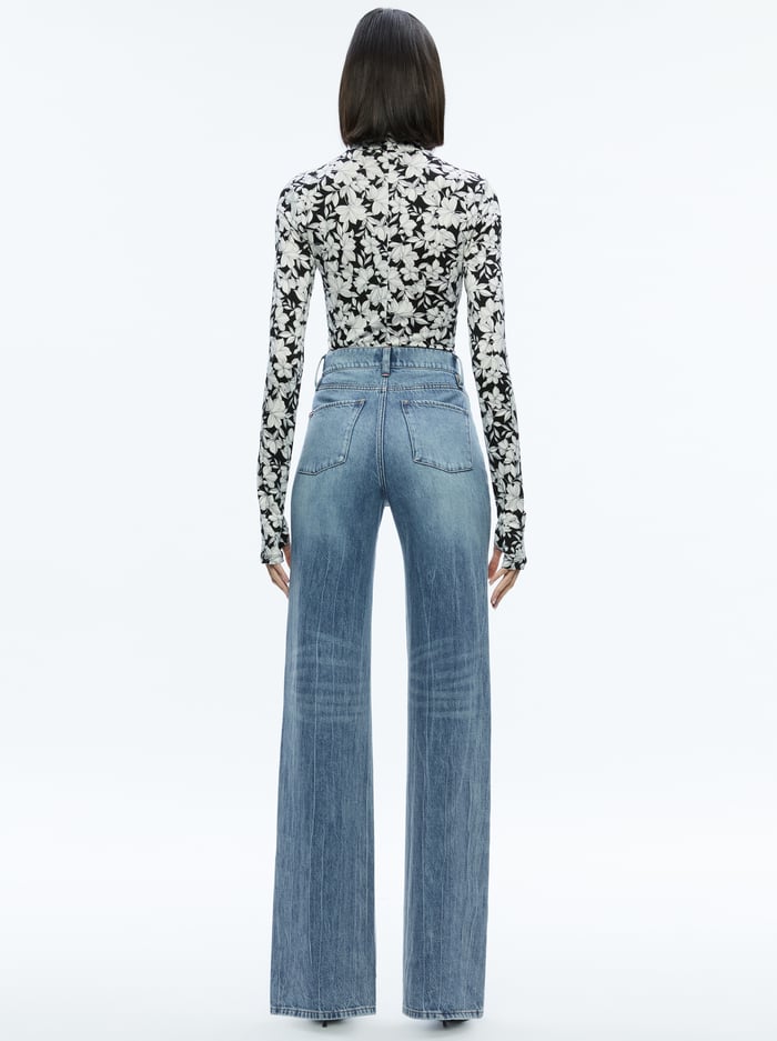 DELAINA TURTLENECK TOP - HOMEROOM FLORAL image 1 - Alice And Olivia