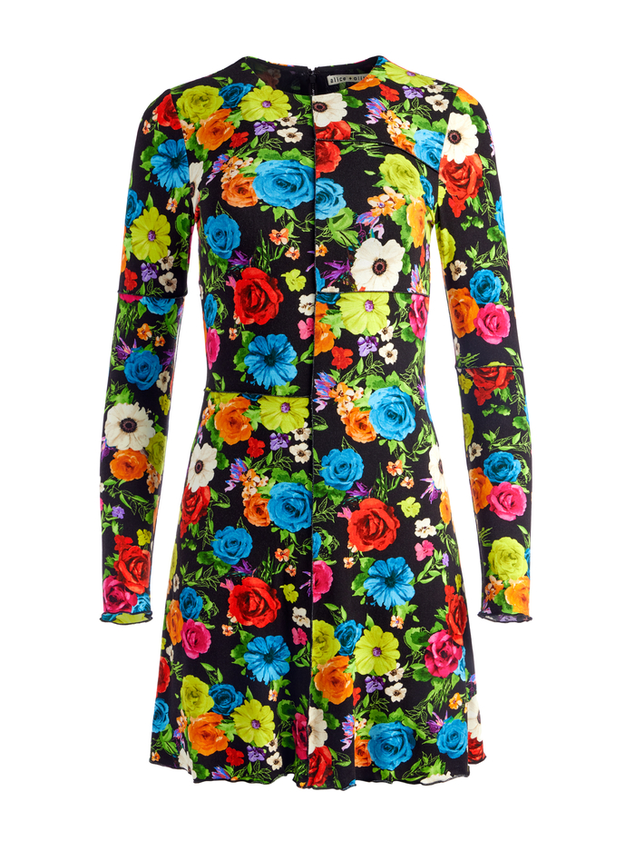 DELORA PANELED MINI DRESS - FLOWER GARDEN LG image 5 - Alice And Olivia