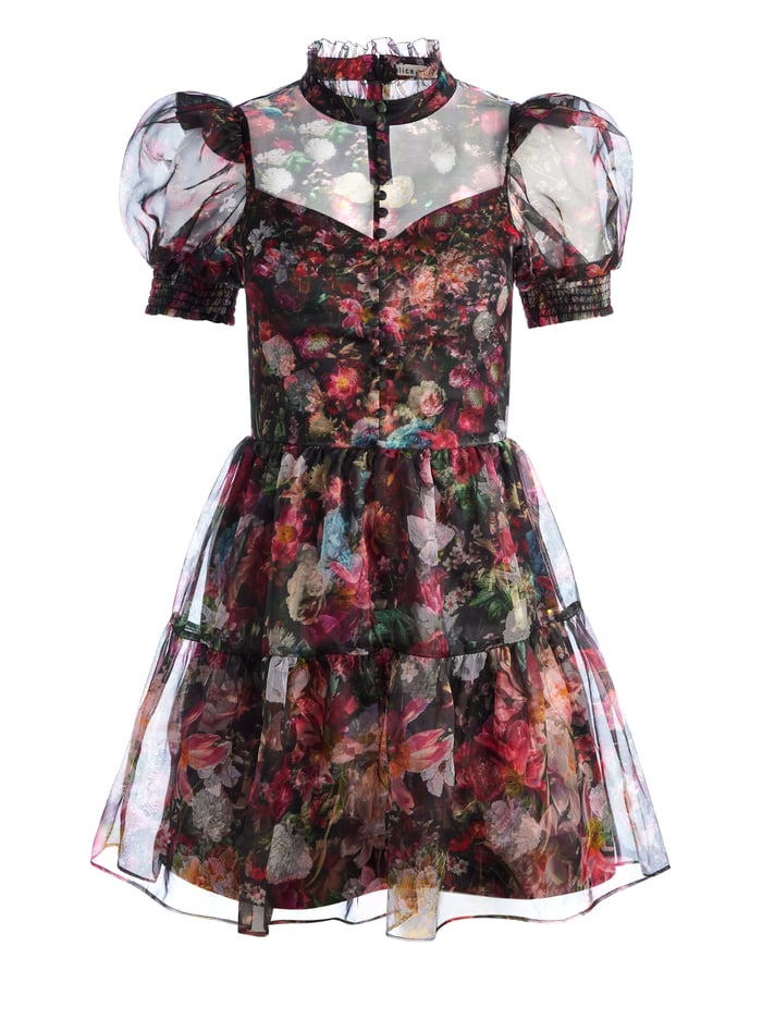 VERNITA PUFF SLEEVE MINI DRESS - AFTER MIDNIGHT image 5 - Alice And Olivia