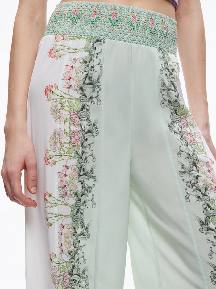 ALABAMA PALAZZO PANT - FLORAL FEST image 3 - Alice And Olivia