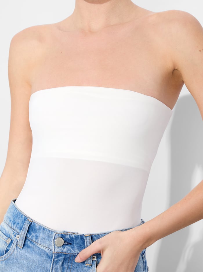 NAOMI STRAPLESS BODYSUIT - OFF WHITE image 3 - Alice And Olivia
