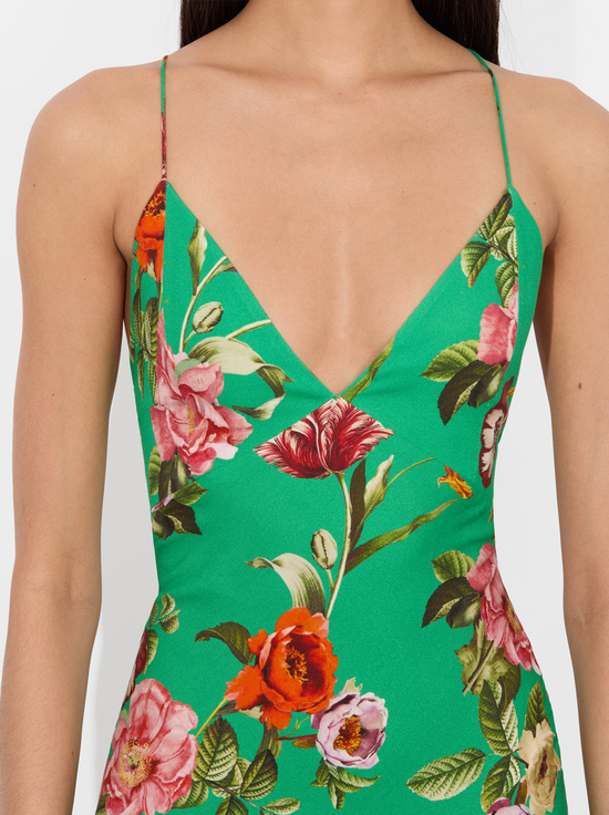 HAMPTONS FLORAL-LOMA MAXI SLIP DRESS