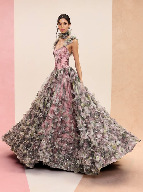 SEA BREEZE LAVENDER-CALISSA EMBELLISHED BALLGOWN