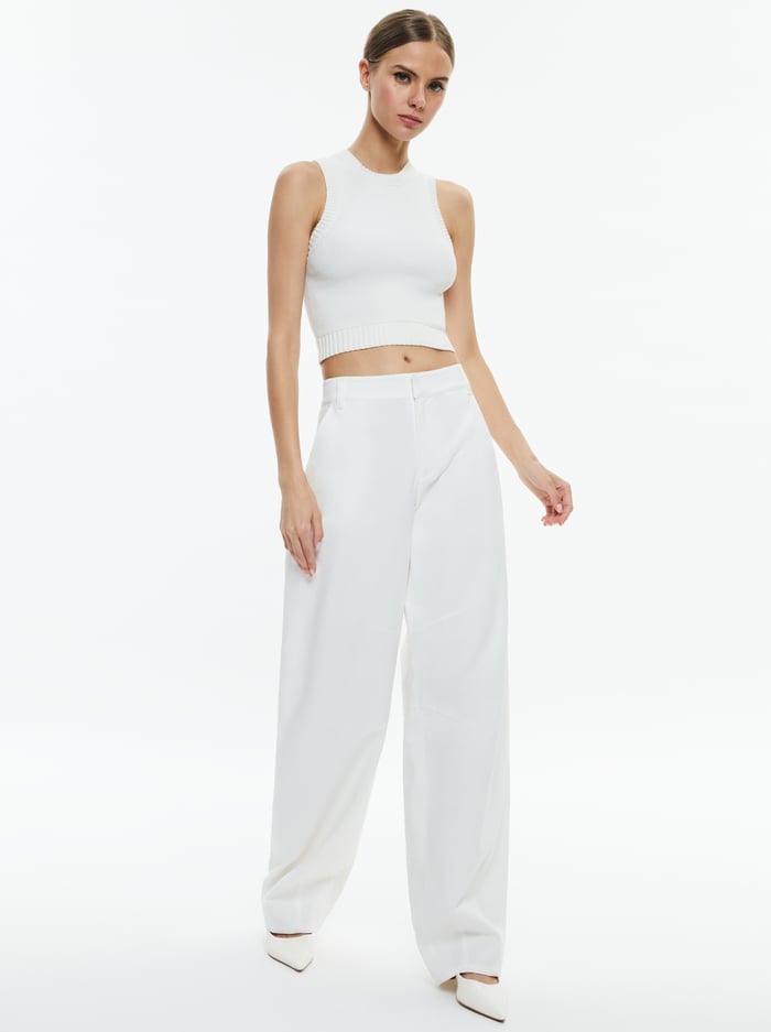 PORTER BALLOON TROUSER - OFF WHITE image 4 - Alice And Olivia