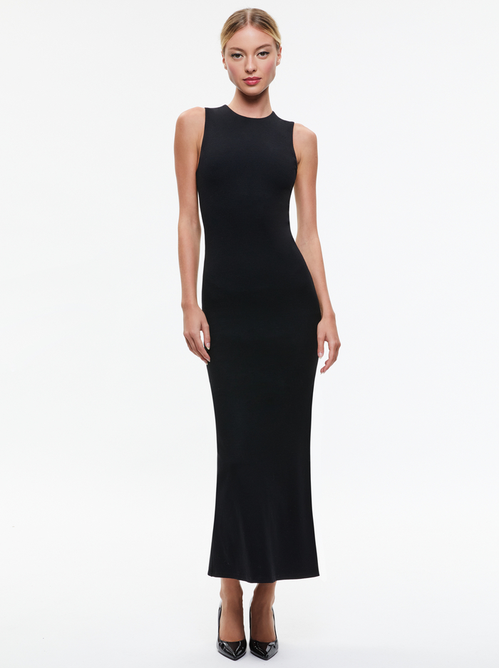 DELORA SLEEVELESS MAXI DRESS - BLACK image 4 - Alice And Olivia