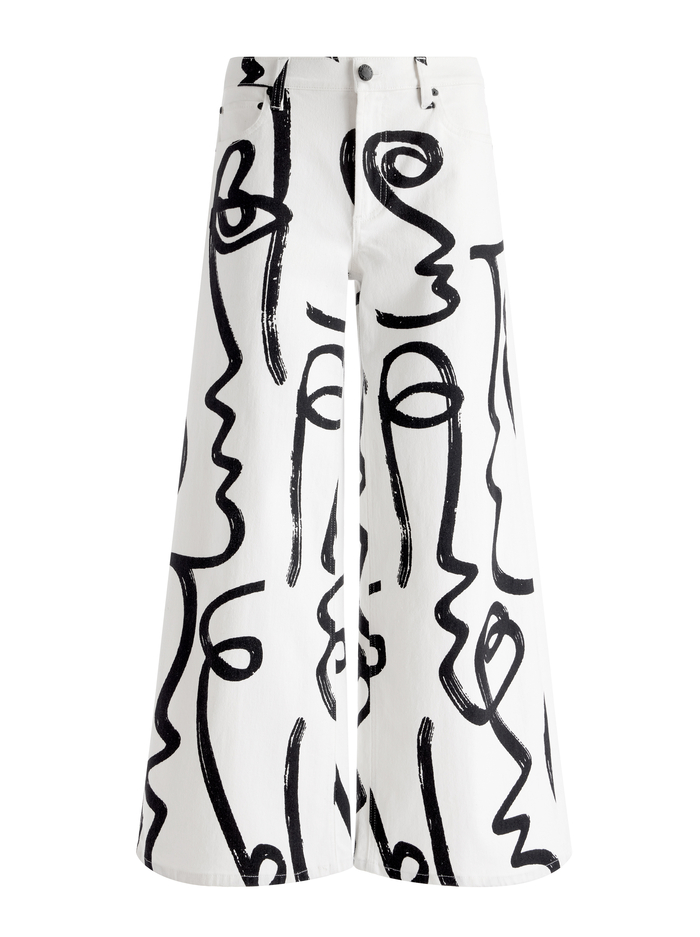 A+O X KOKETIT TRISH MID RISE BAGGY JEAN - AROUND THE WORLD image 5 - Alice And Olivia