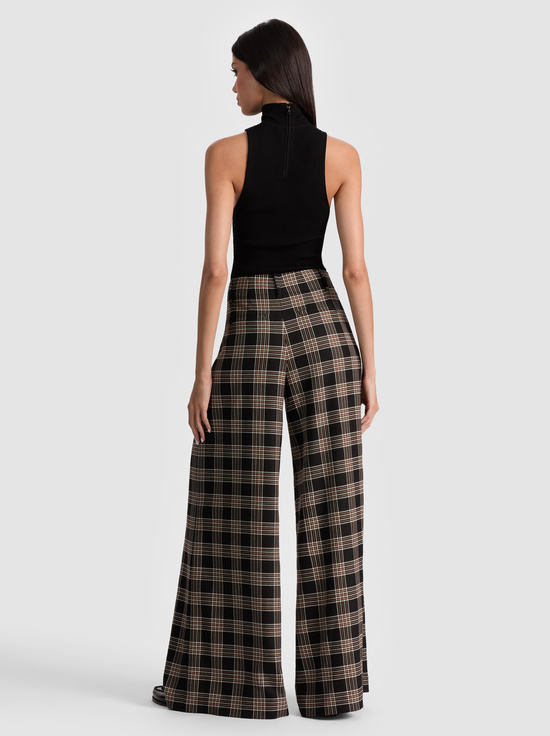 BLACK/MULTI-ELOISE WIDE LEG PANT