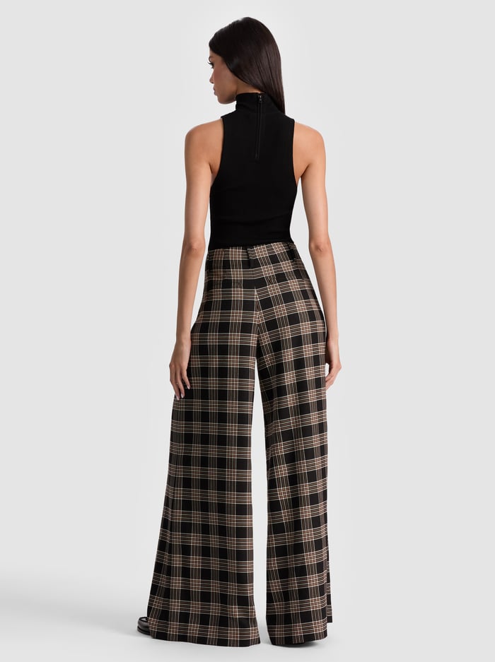 ELOISE WIDE LEG PANT - BLACK/MULTI image 2 - Alice And Olivia