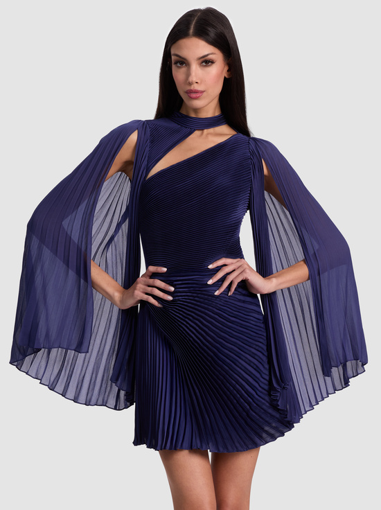 MIDNIGHT BLUE-AURELIE MINI DRESS