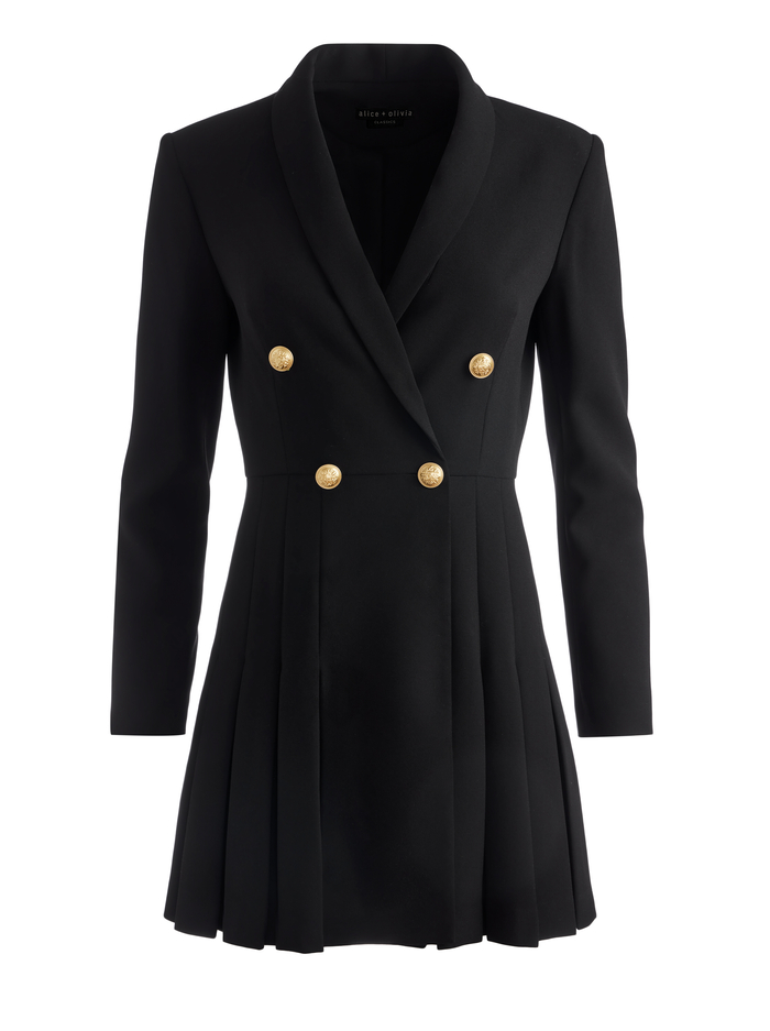 KYRIE TUXEDO DRESS - BLACK image 5 - ALICE + OLIVIA