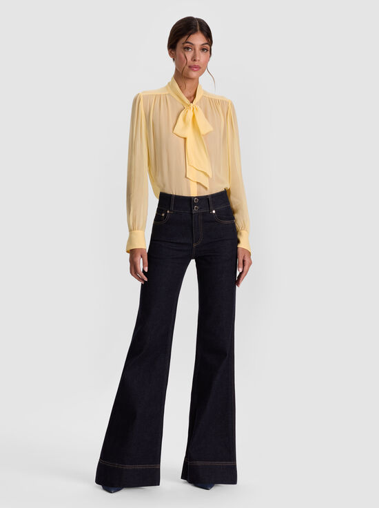 THAYER TIE NECK BLOUSE