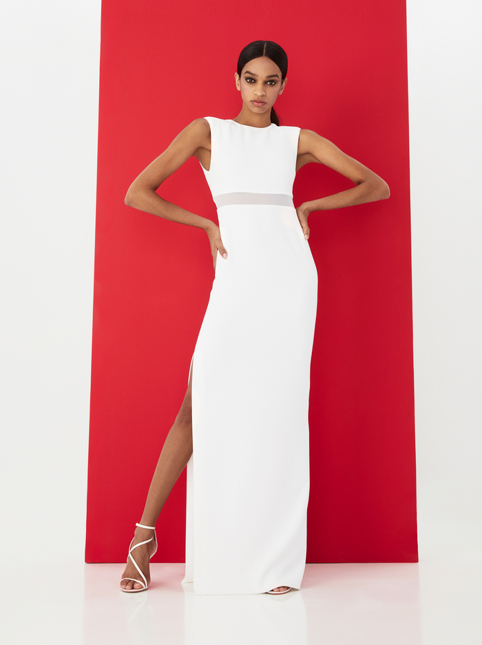 WHITLEY SLEEVELESS GOWN - OFF WHITE image 6 - Alice And Olivia