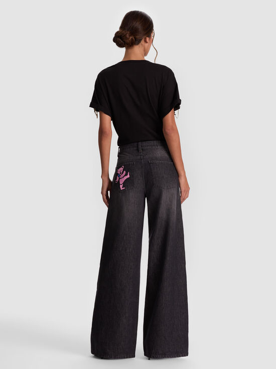 MAYA CHARCOAL BLACK-A+O X GRATEFUL DEAD AMAZING JEAN