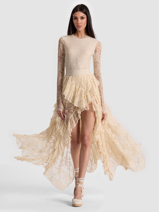 BISCOTTI-KARYS MIXED MEDIA SKIRT