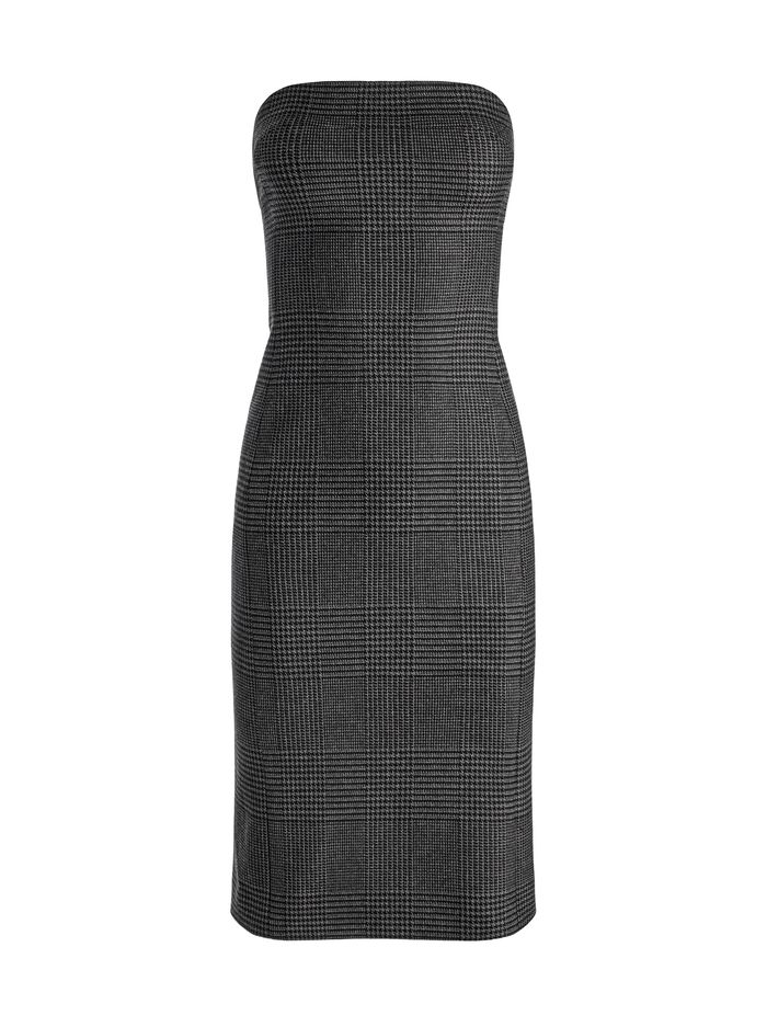 KELLY MIDI DRESS - CHARCOAL GREY MELANGE image 5 - Alice And Olivia