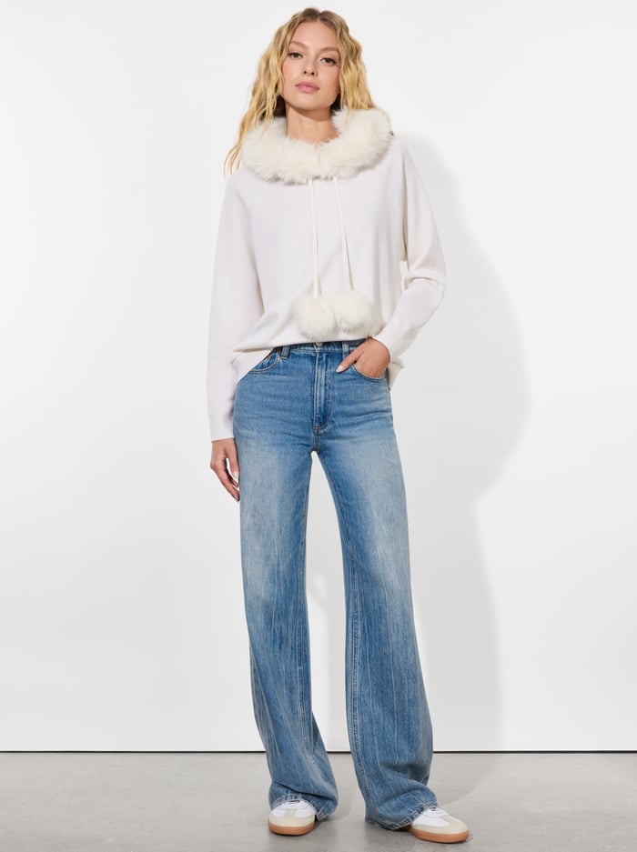 OSCAR HOODIE - ECRU image 5 - Alice And Olivia