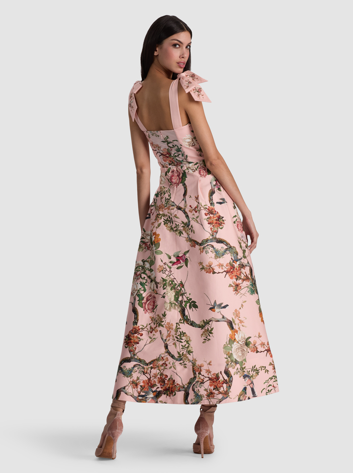HANA MIDI DRESS - SUNSET GROVE ENGLISH ROSE image 3 - ALICE + OLIVIA
