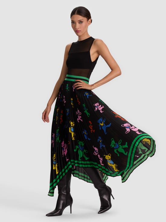 GRATEFUL BEARS BLACK-A+O X GRATEFUL DEAD KATZ MAXI SKIRT