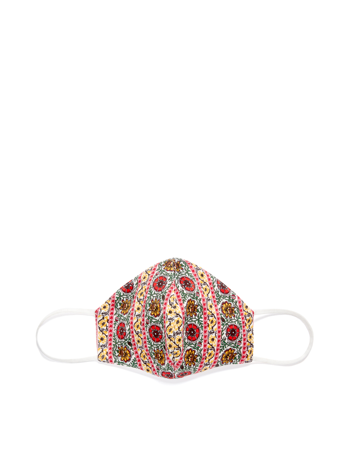 ABBI STRUCTURED FACE MASK - FLOWER POT STRIPE - Alice And Olivia