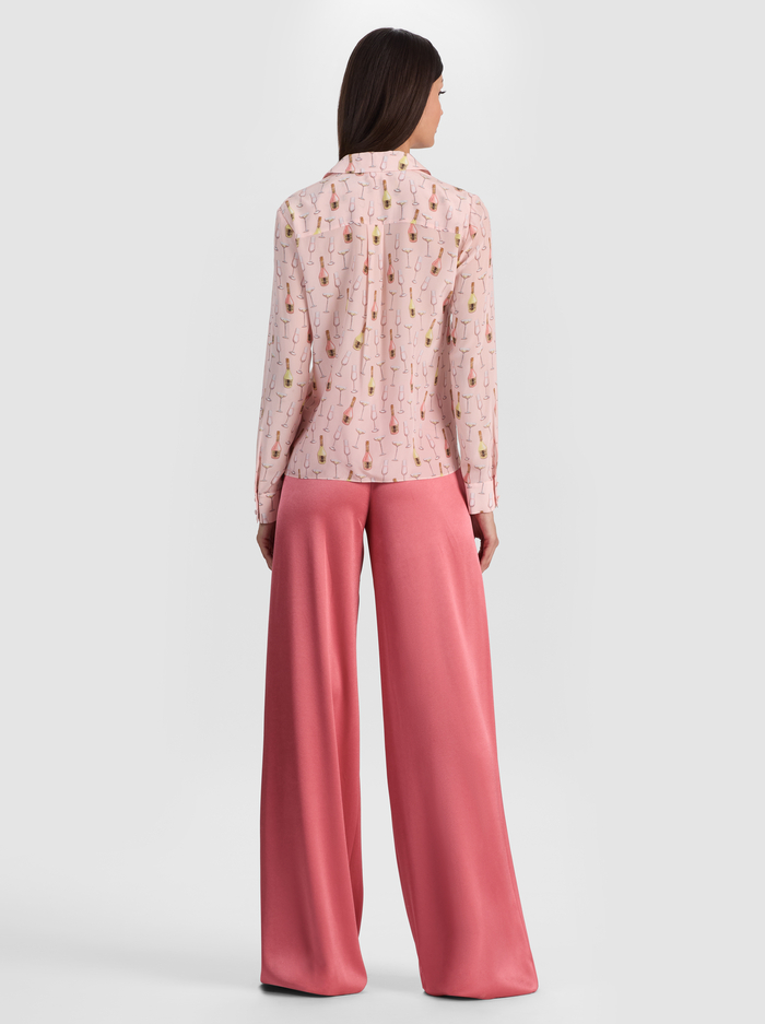WILLA SILK BLOUSE - CHAMPAGNE POP image 2 - ALICE + OLIVIA