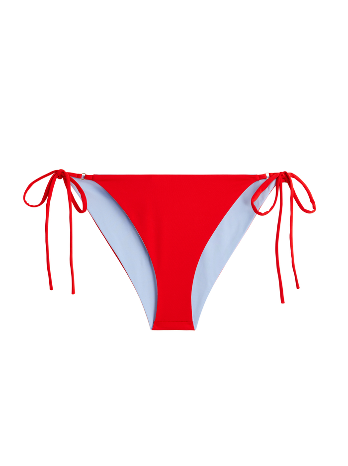 KIRA REVERSIBLE STRING BIKINI BOTTOM - RED/SKY BLUE image 7 - Alice And Olivia
