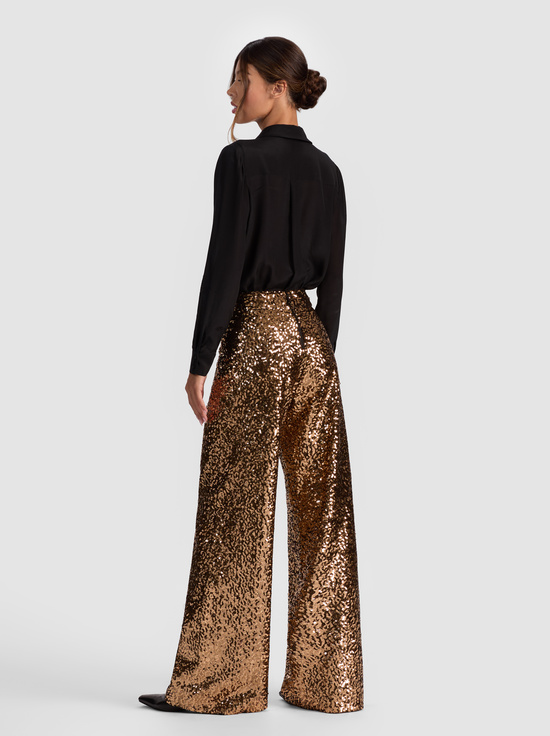 GOLD/BLACK-ATHENA SEQUIN PANT
