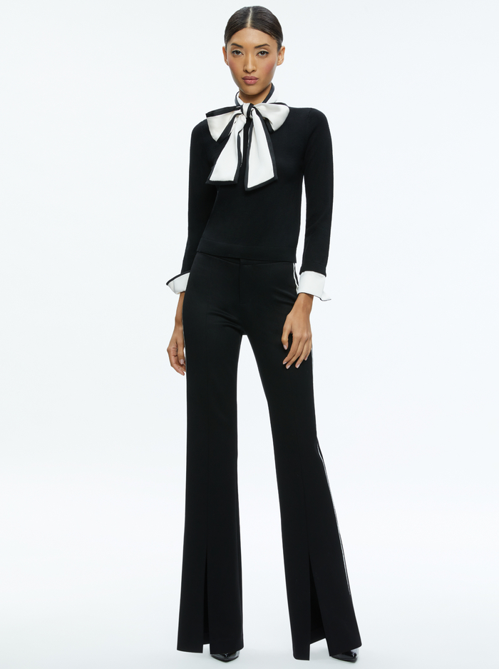 JUSTINA PULLOVER - BLACK COMBO image 2 - Alice And Olivia