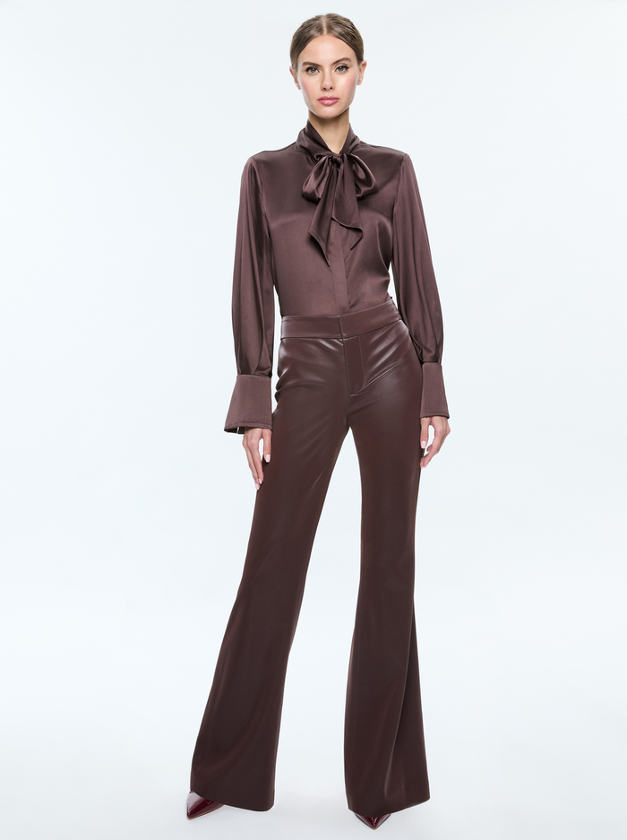 LLOYD BUTTON DOWN - ESPRESSO image 1 - Alice And Olivia