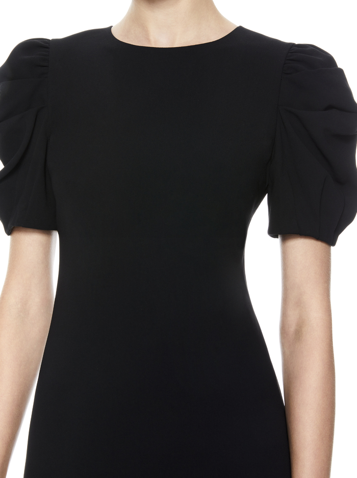 HANITA PUFF SLEEVE SHIRT DRESS - BLACK image 1 - Alice And Olivia