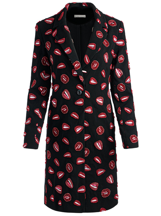 LIP SYNC BLACK-A+O X TOM WESSELMANN BRET LONG BLAZER