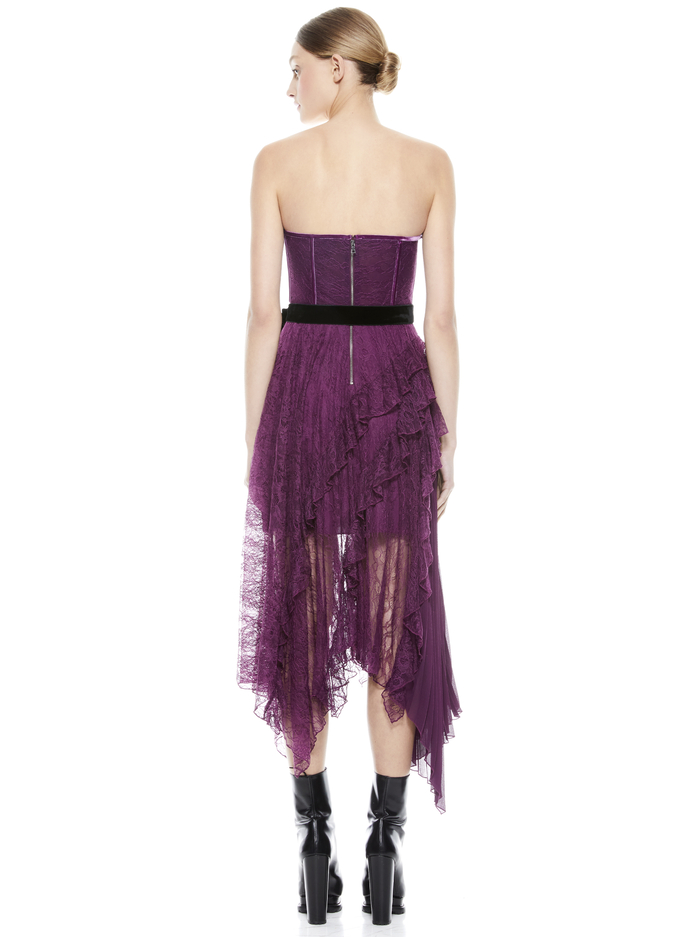 BREE BUSTIER MAXI DRESS - BOYSENBERRY image 1 - ALICE + OLIVIA