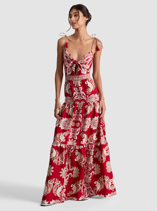 SERENADE DARK CHERRY-MINKA MAXI DRESS