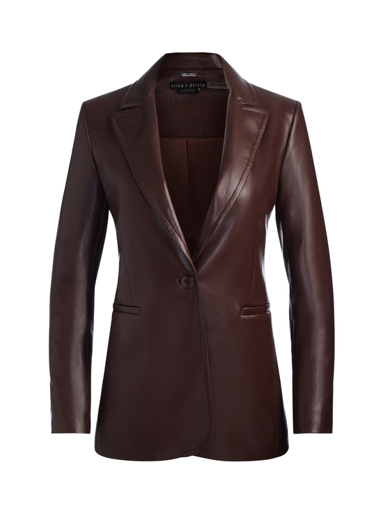 DARK CHOCOLATE-BREANN VEGAN BLAZER
