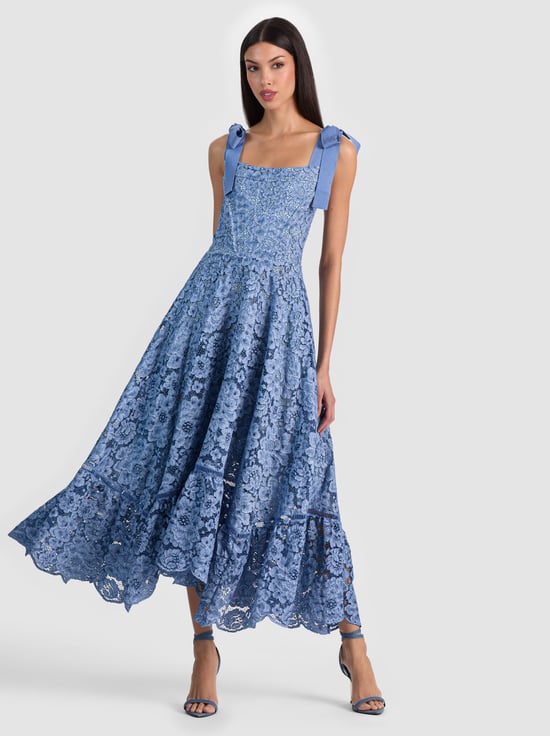 INDIGO-ROSALEE LACE BUSTIER DRESS