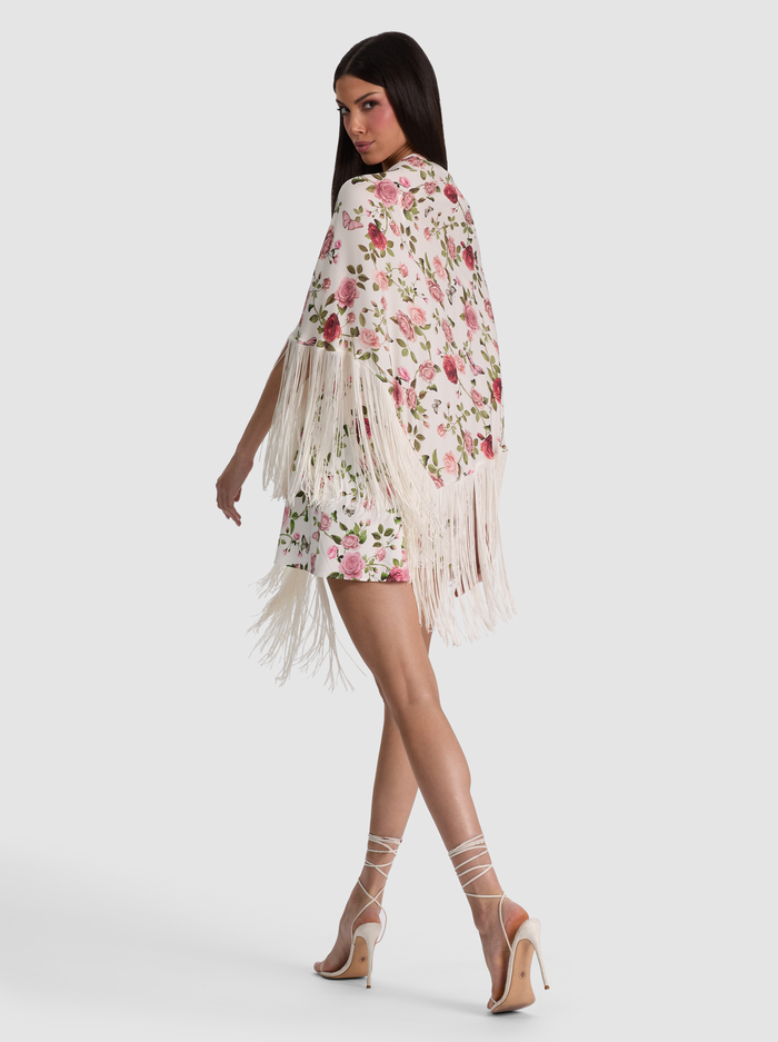 MESHA SHAWL - GARDEN GOSSIP OFF WHITE image 2 - ALICE + OLIVIA