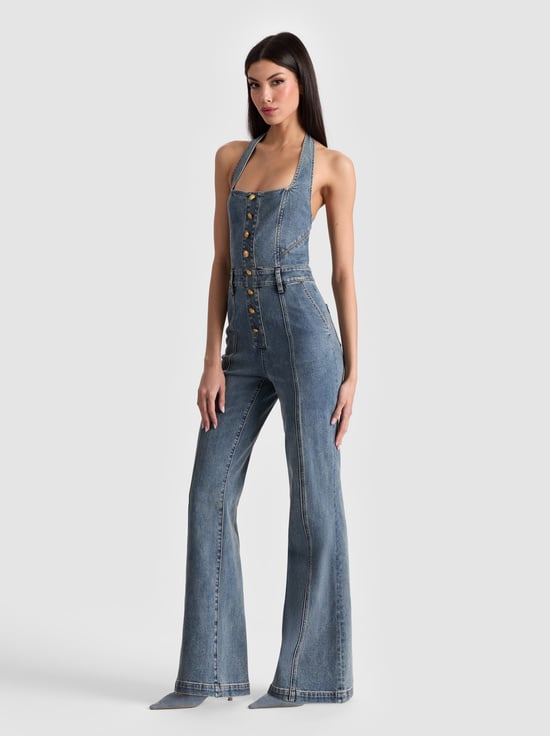 ALBERTINE BLUE-PENNIE DENIM JUMPSUIT