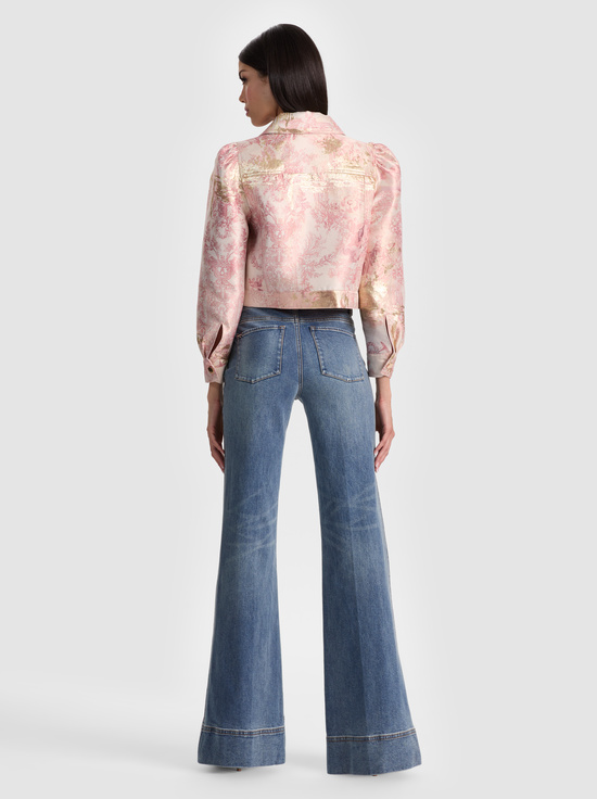 ENGLISH ROSE TOILE-LANA PUFF SLEEVE JACKET