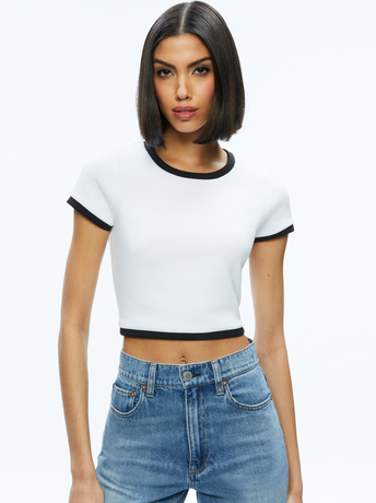 OFF WHITE/BLACK-BABY TEE