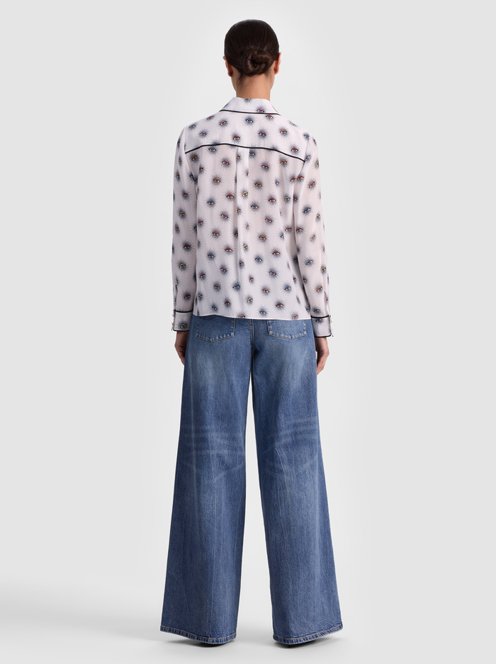 WILLA SILK BLOUSE - VISIONARY image 2 - ALICE + OLIVIA