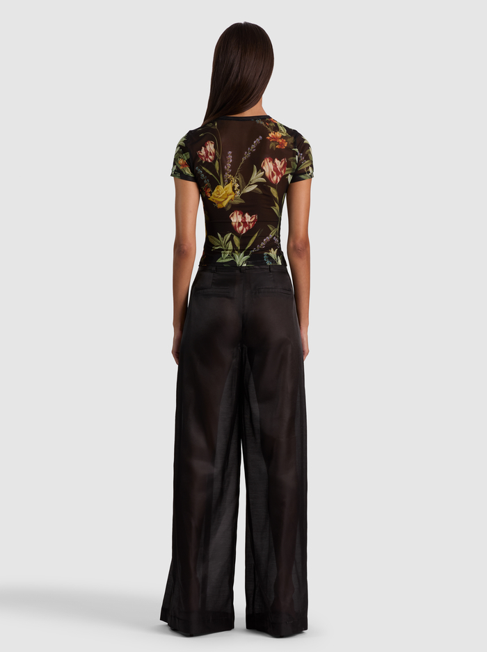 TESS TEE - DESERT SPRIGS BLACK image 2 - ALICE + OLIVIA