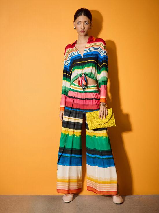 RAINBOW REEF-HANNON TIE FRONT BLOUSE