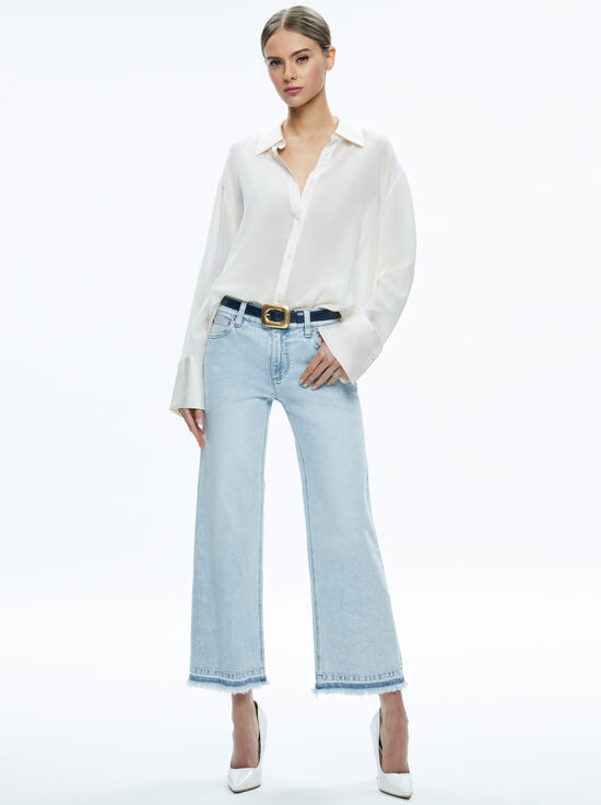 INDIGO-LETTY BUCKLE BELT