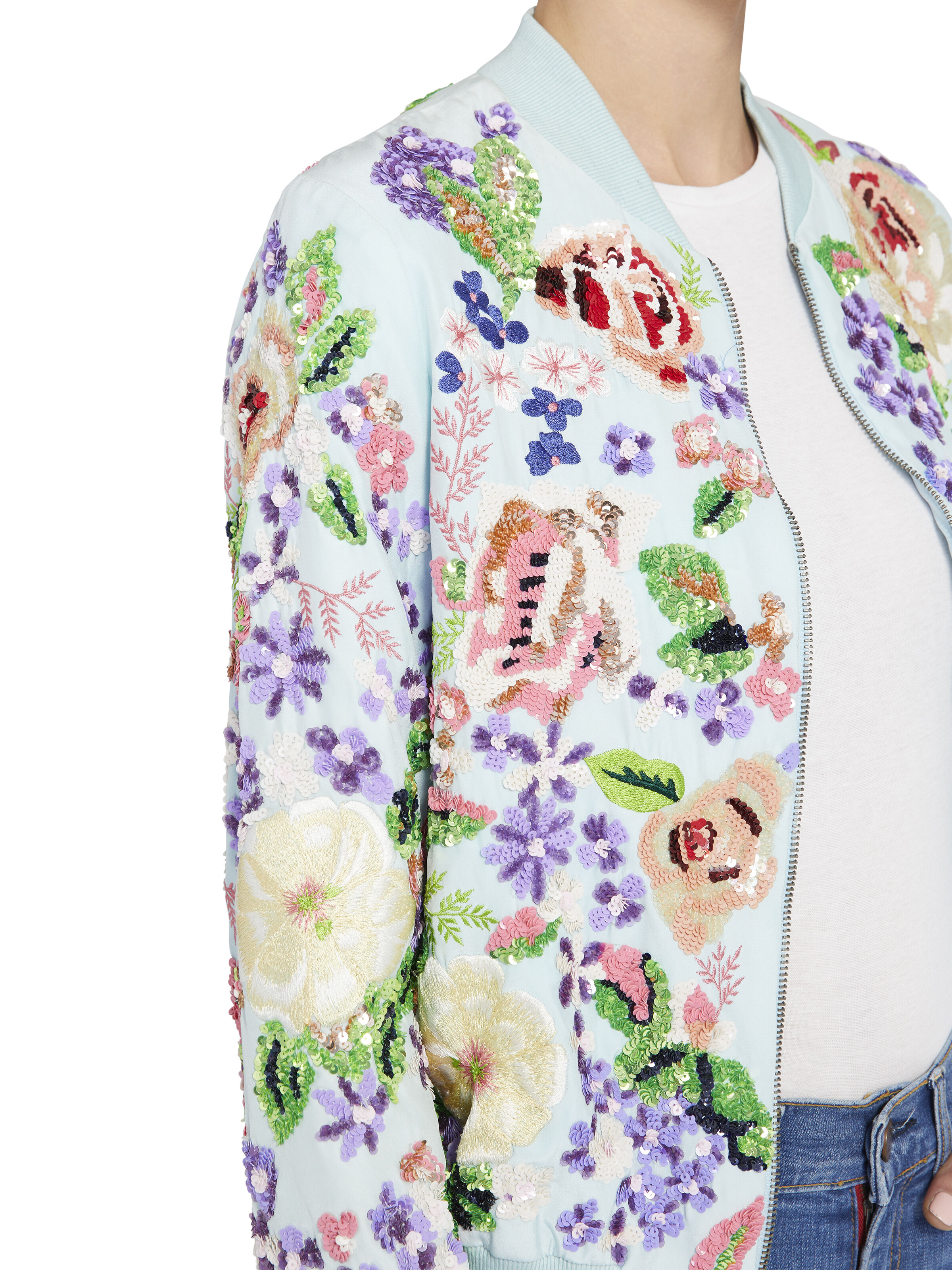 alice olivia bomber jacket