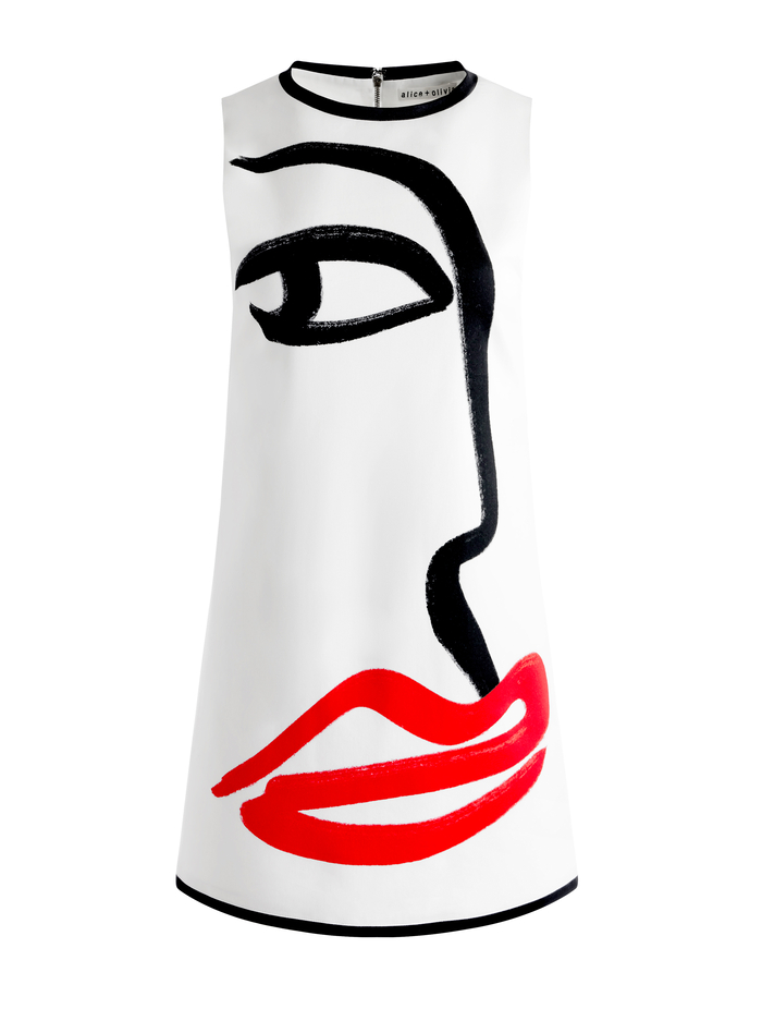 A+O X KOKETIT CLYDE ALINE SHIFT DRESS - LIP LOCK image 5 - Alice And Olivia