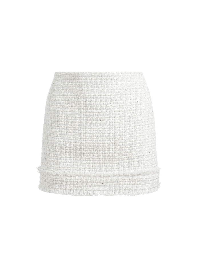 ECENIA MINI SKIRT - OFF WHITE image 5 - Alice And Olivia