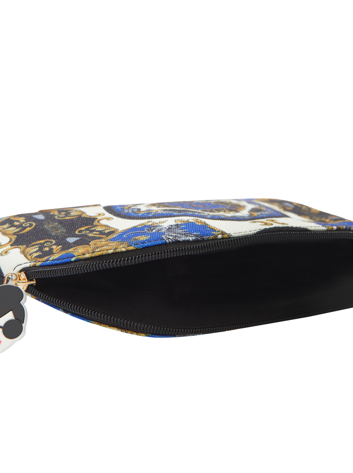 A+O X FABFITFUN PENCIL POUCH - REGAL ROMANCE SAPPHIRE image 3 - Alice And Olivia